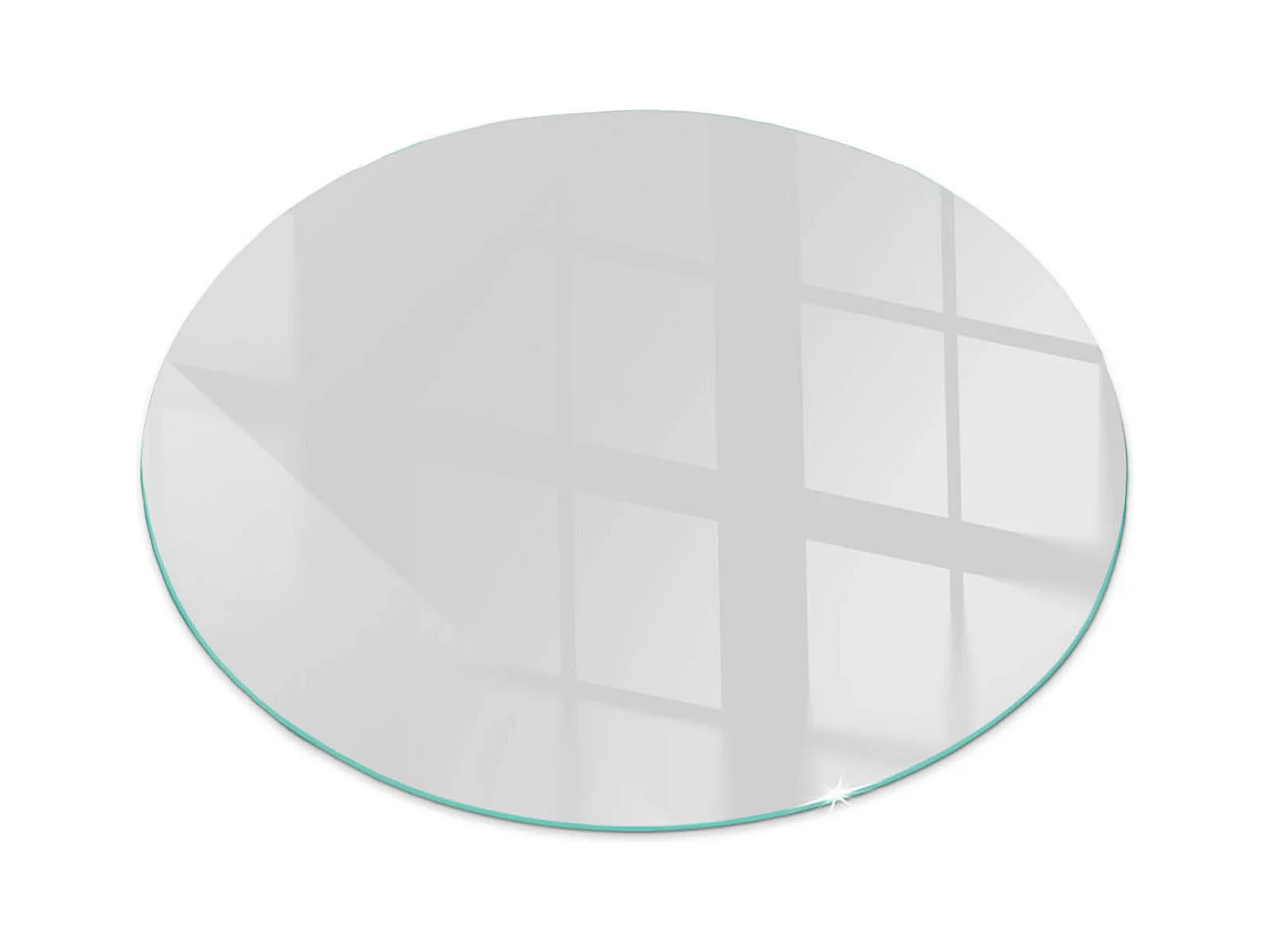 Vetro per camino, vetro di protezione per il soggiorno- Ruota - 70X70 - Colore grigio