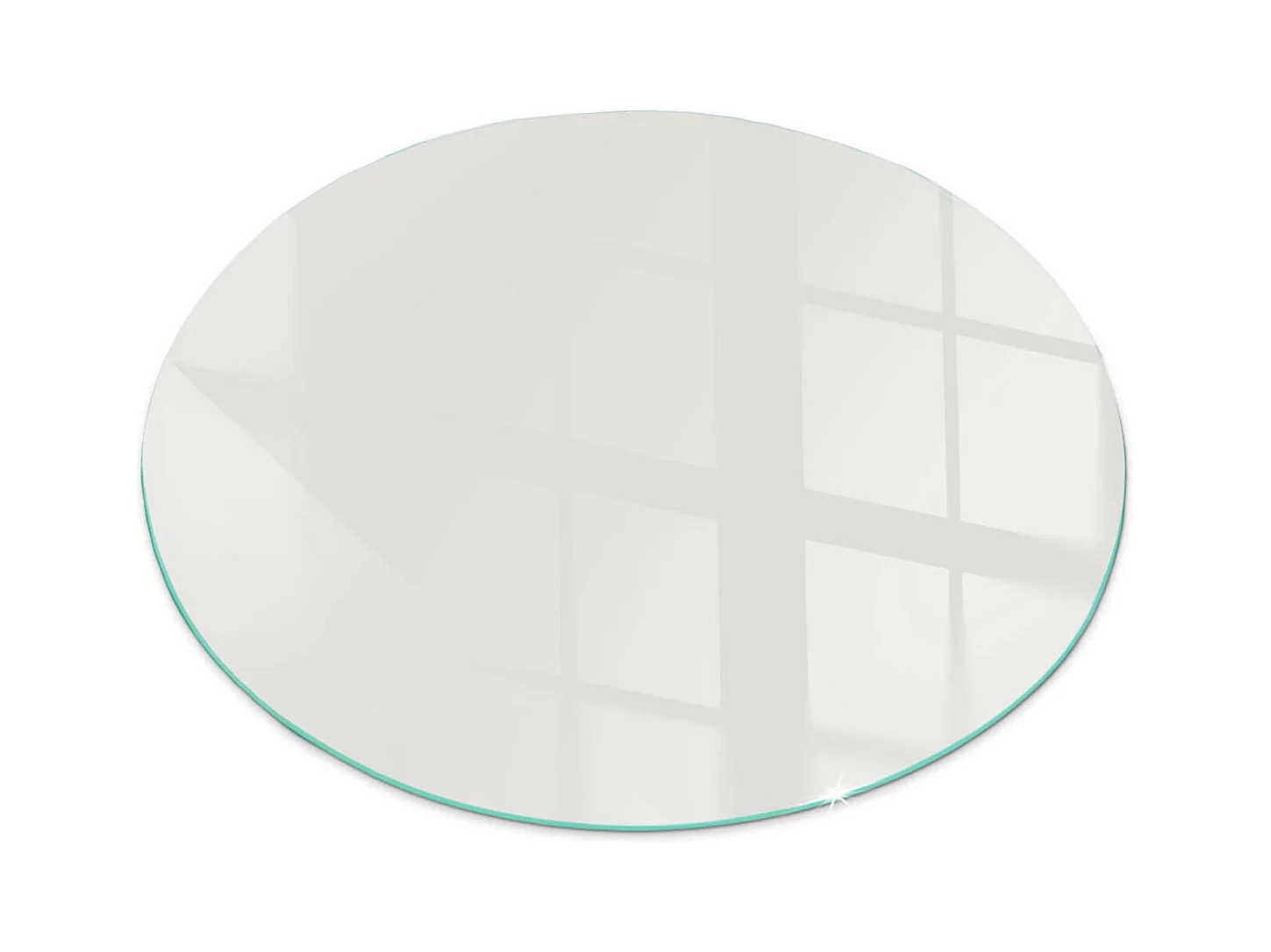 Plaque de sol en verre pour poêle - Roue - 60x60 - Couleur Gris