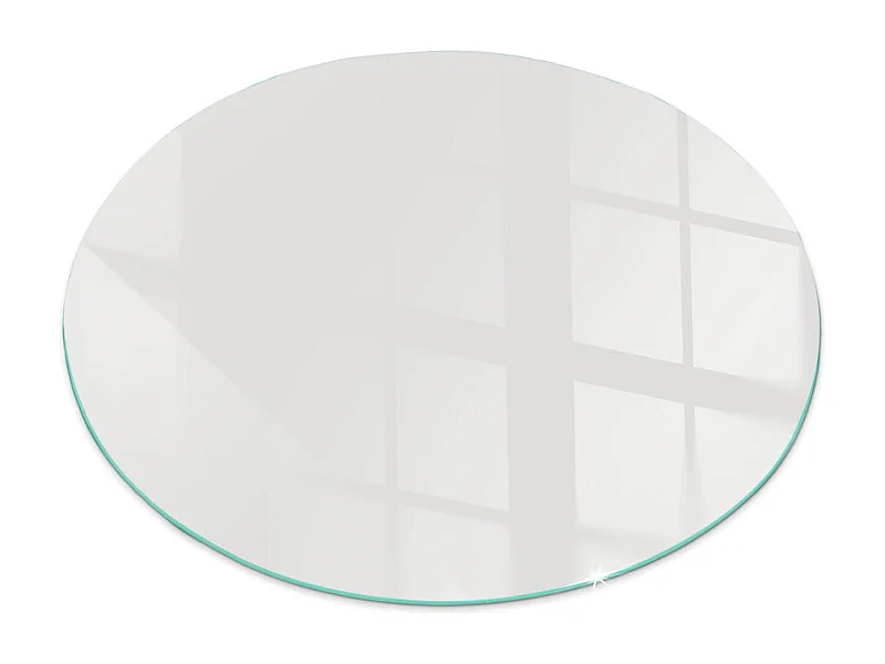 Plaque de sol en verre pour poêle - Roue - 70X70 - Couleur Gris