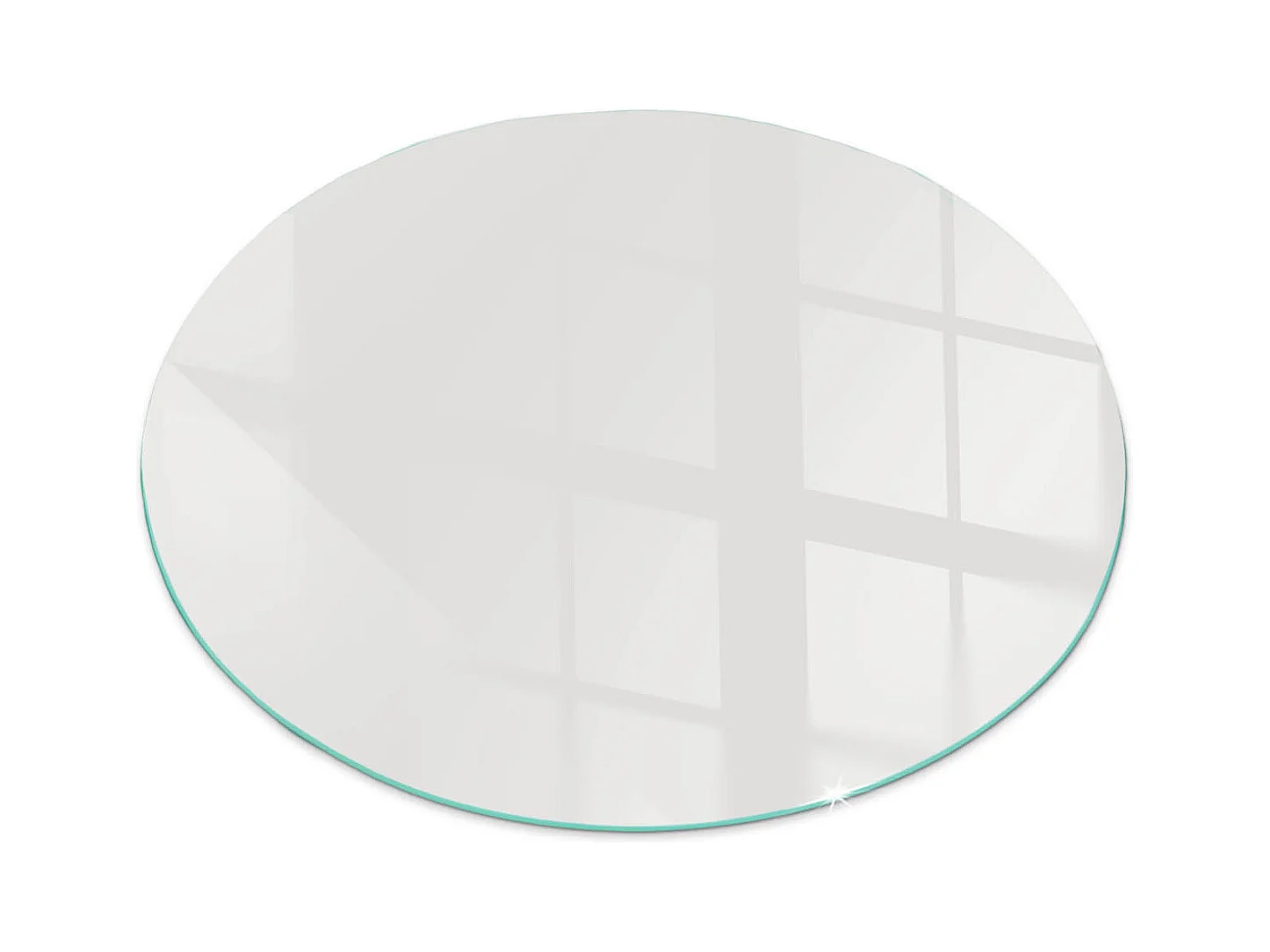 Plaque de sol en verre pour poêle - Roue - 70X70 - Couleur Gris