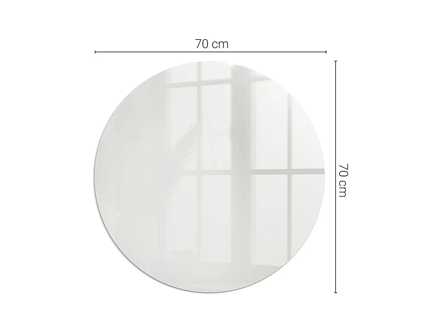 Plaque de sol en verre pour poêle - Roue - 70X70 - Couleur Gris