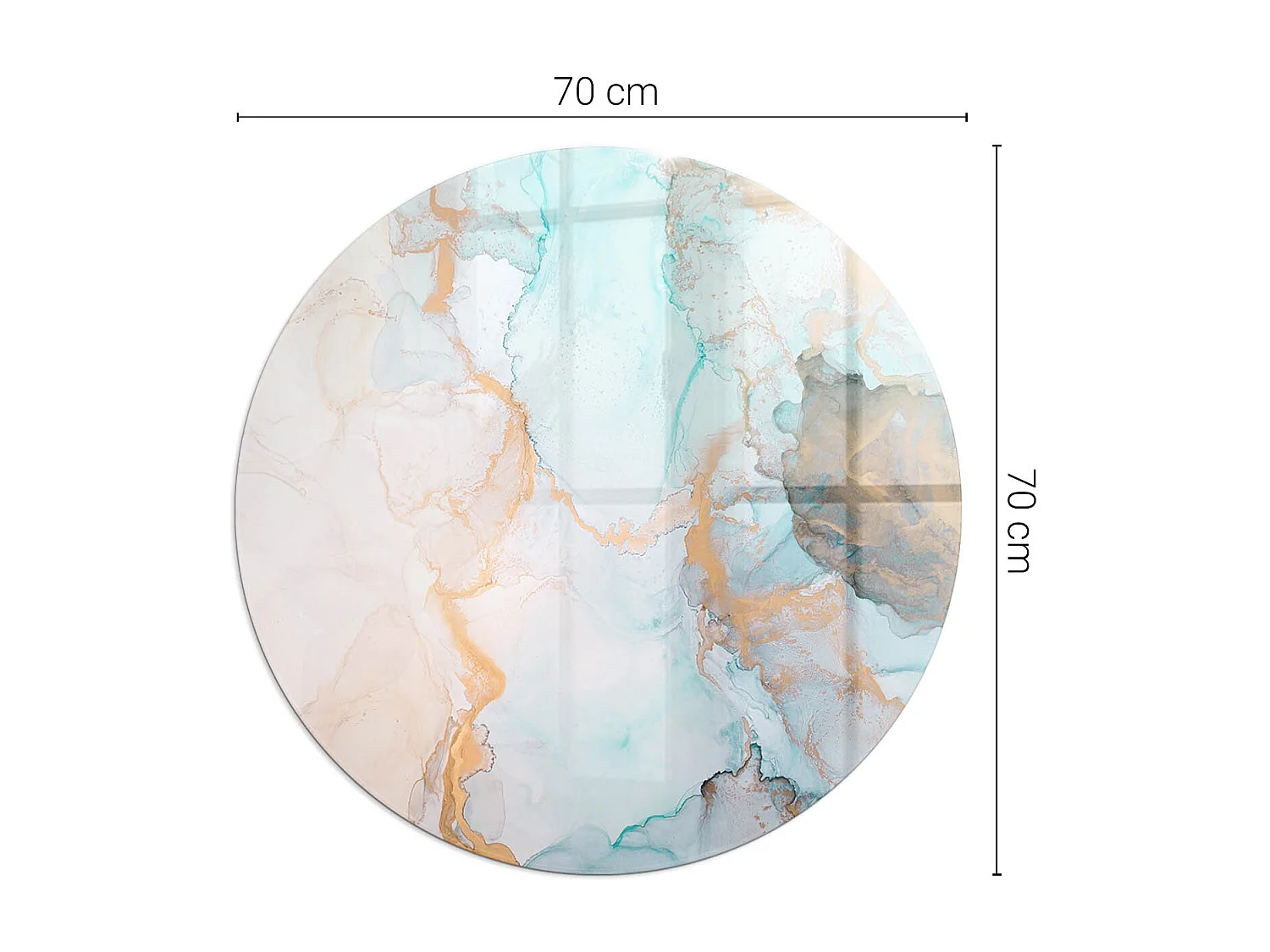 Plaque de sol en verre pour poêle - Roue - 70X70 - Couleur Gris clair