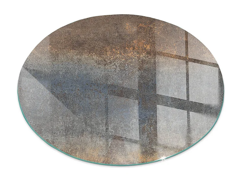 Vloerplaat voor houtkachel, onder open haard - Wiel - 70X70 - Abstract structuurpatroon