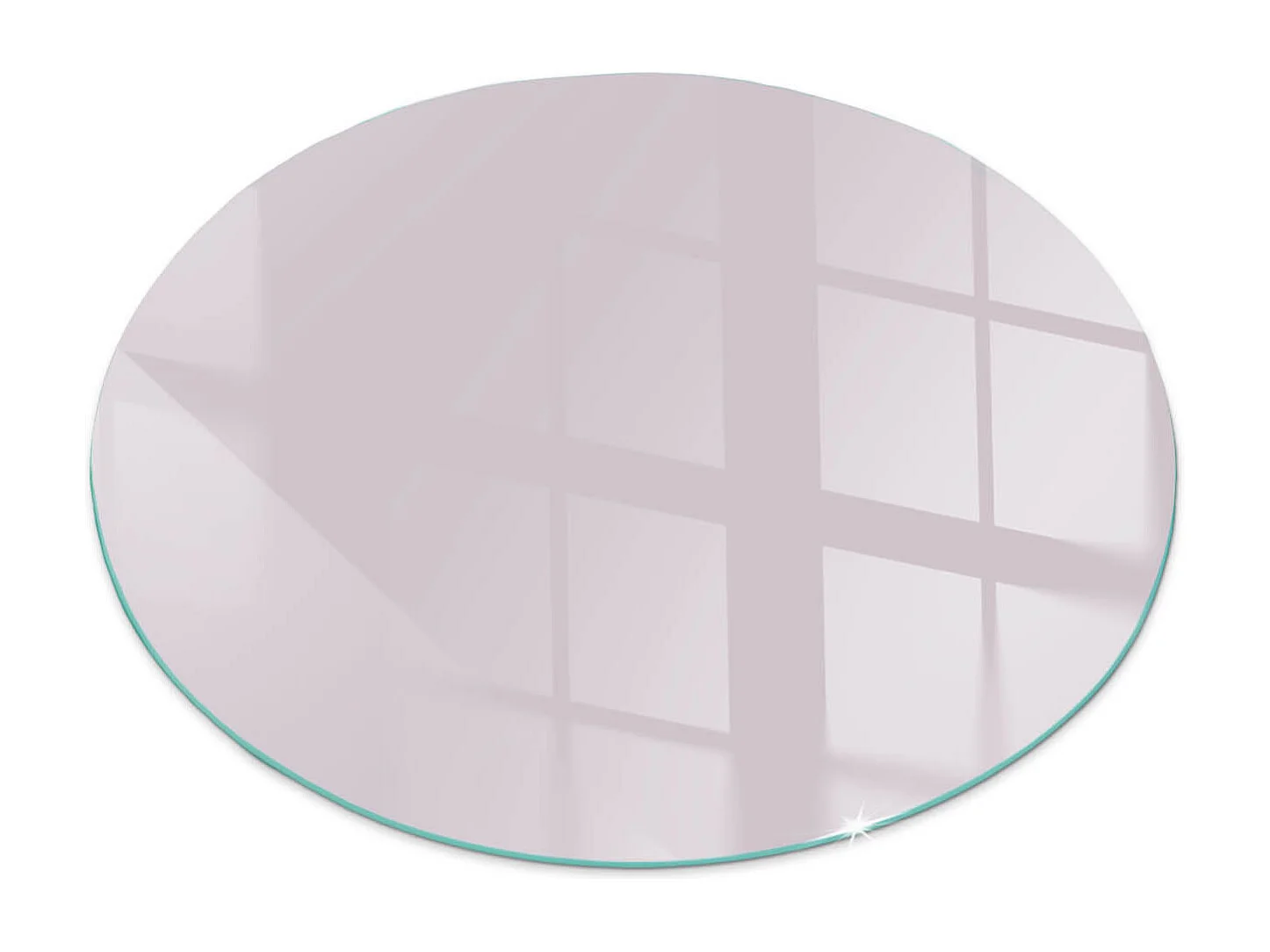 Glasplatte zum Schutz vor Funkenflug, Kaminauflage - Rad - 70X70 - Farbe Hellviolett