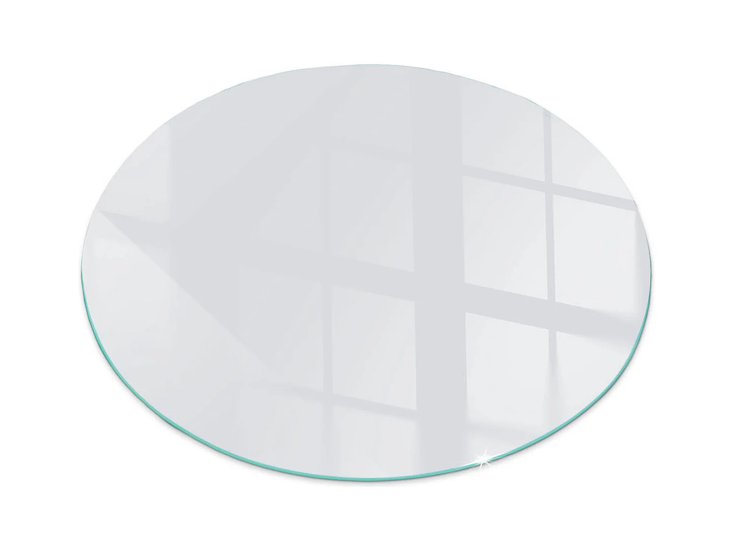 Vetro per camino, vetro di protezione per il soggiorno- Ruota - 60x60 - Colore Grigio chiaro