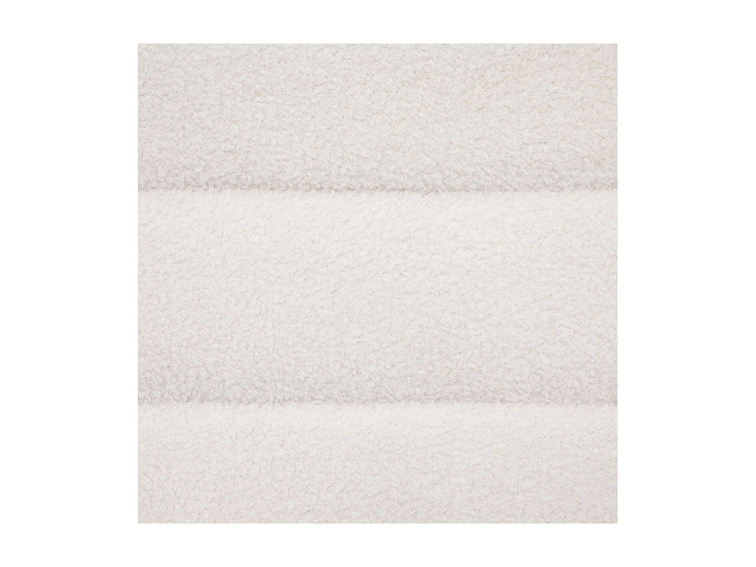 Banc Banquette tissu blanc à bouclettes 100 x 40 cm