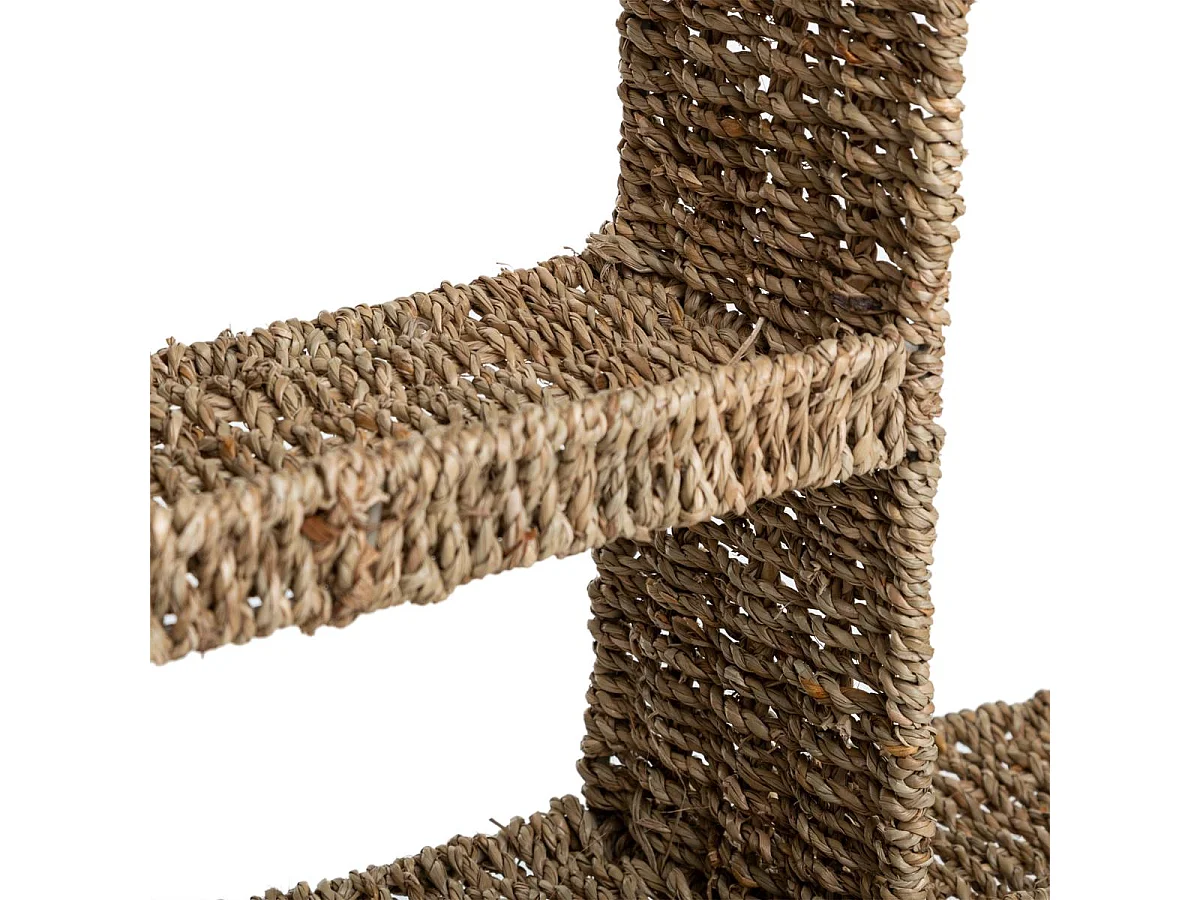 Etagère murale en Fer et Fibre naturelle D 58 cm