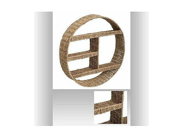 Etagère murale en Fer et Fibre naturelle D 58 cm