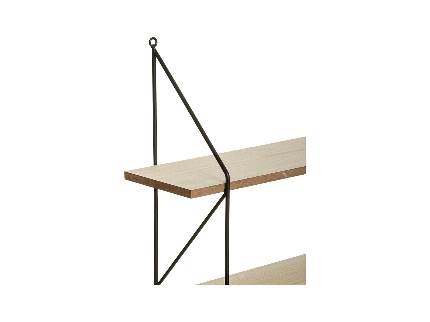 Étagère Murale en Bois et Métal  60 x 80 cm