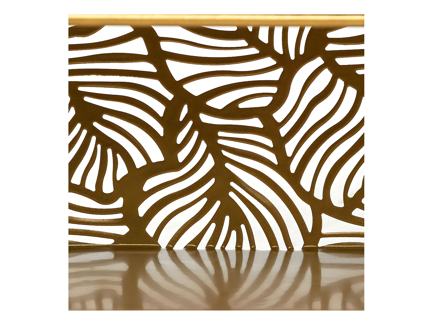 Etagère murale en Métal Doré 39 x 36 cm