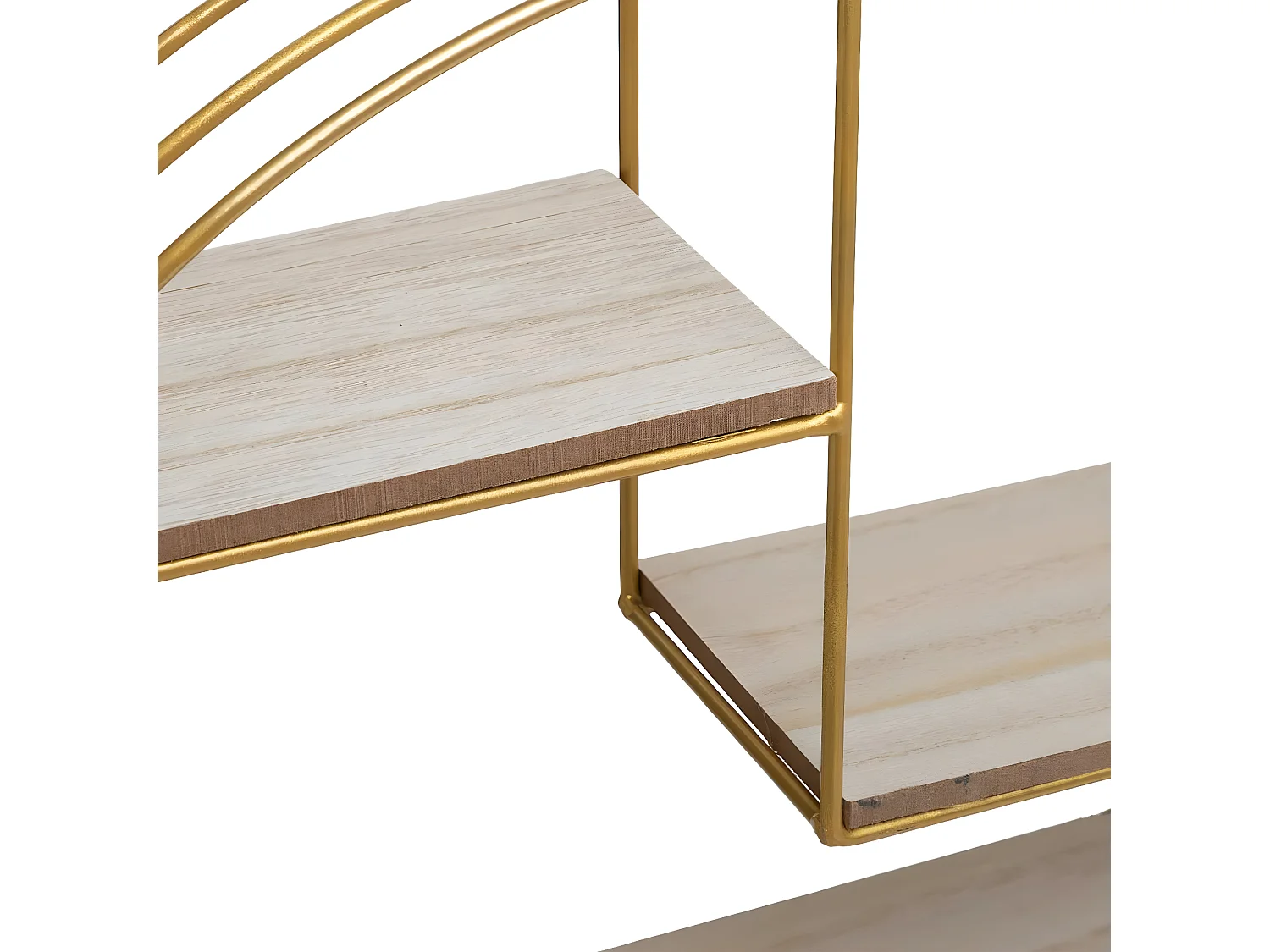 Etagère murale en Métal Doré 39 x 36 cm