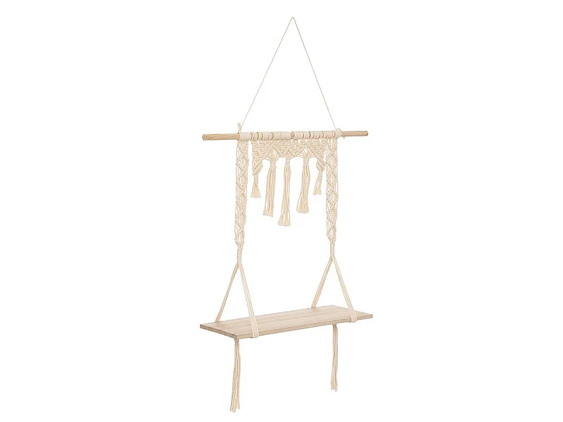 Etagère 1 étagère bois de paulownia marron 80x60x20cm