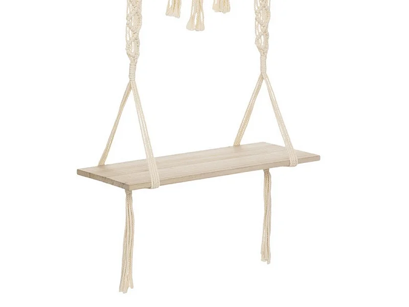 Etagère 1 étagère bois de paulownia marron 80x60x20cm