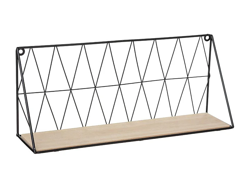 Estante metálico de pared con alambre