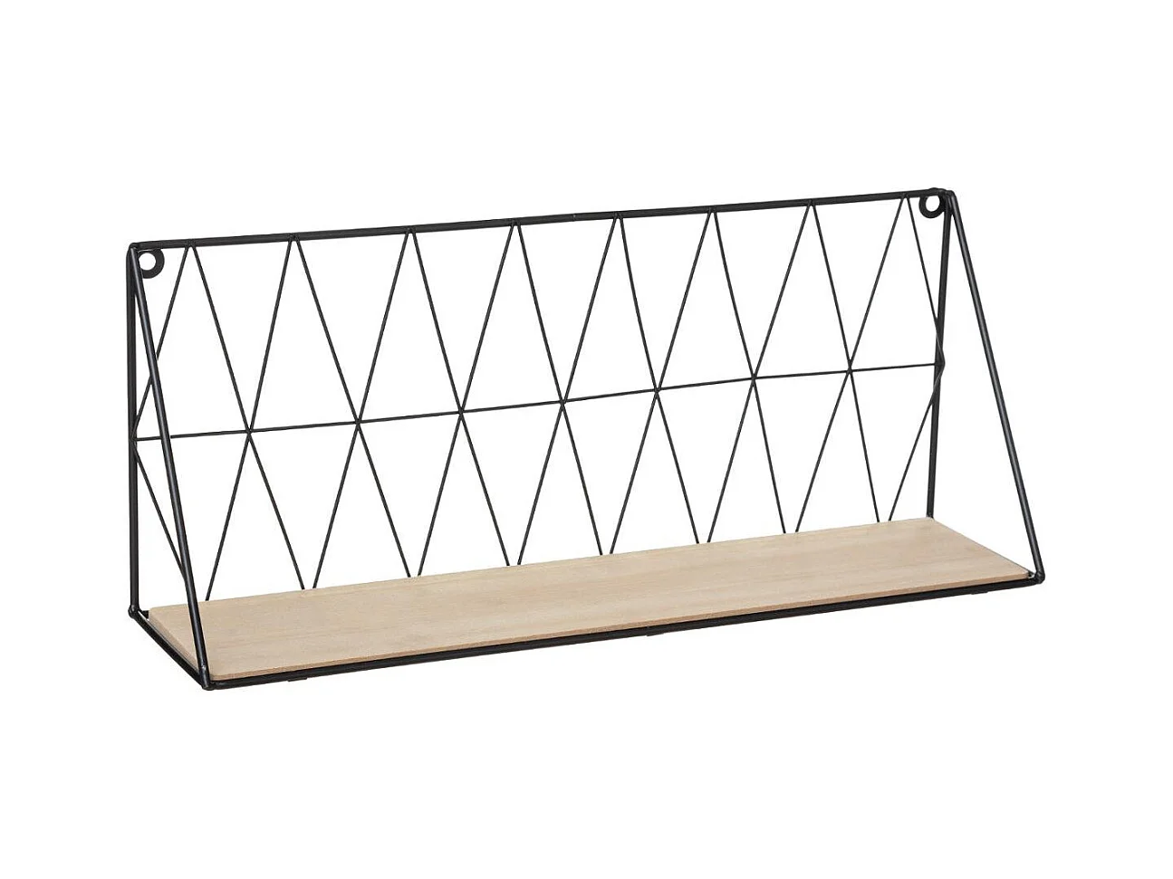 Estante metálico de pared con alambre