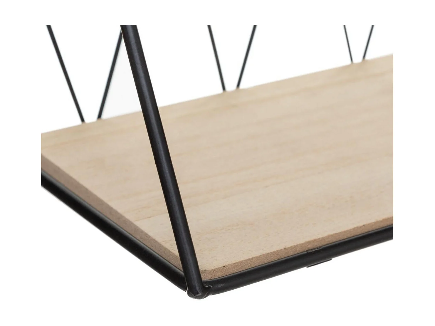 Etagère murale en Métal filaire Noir 48 x 20 cm