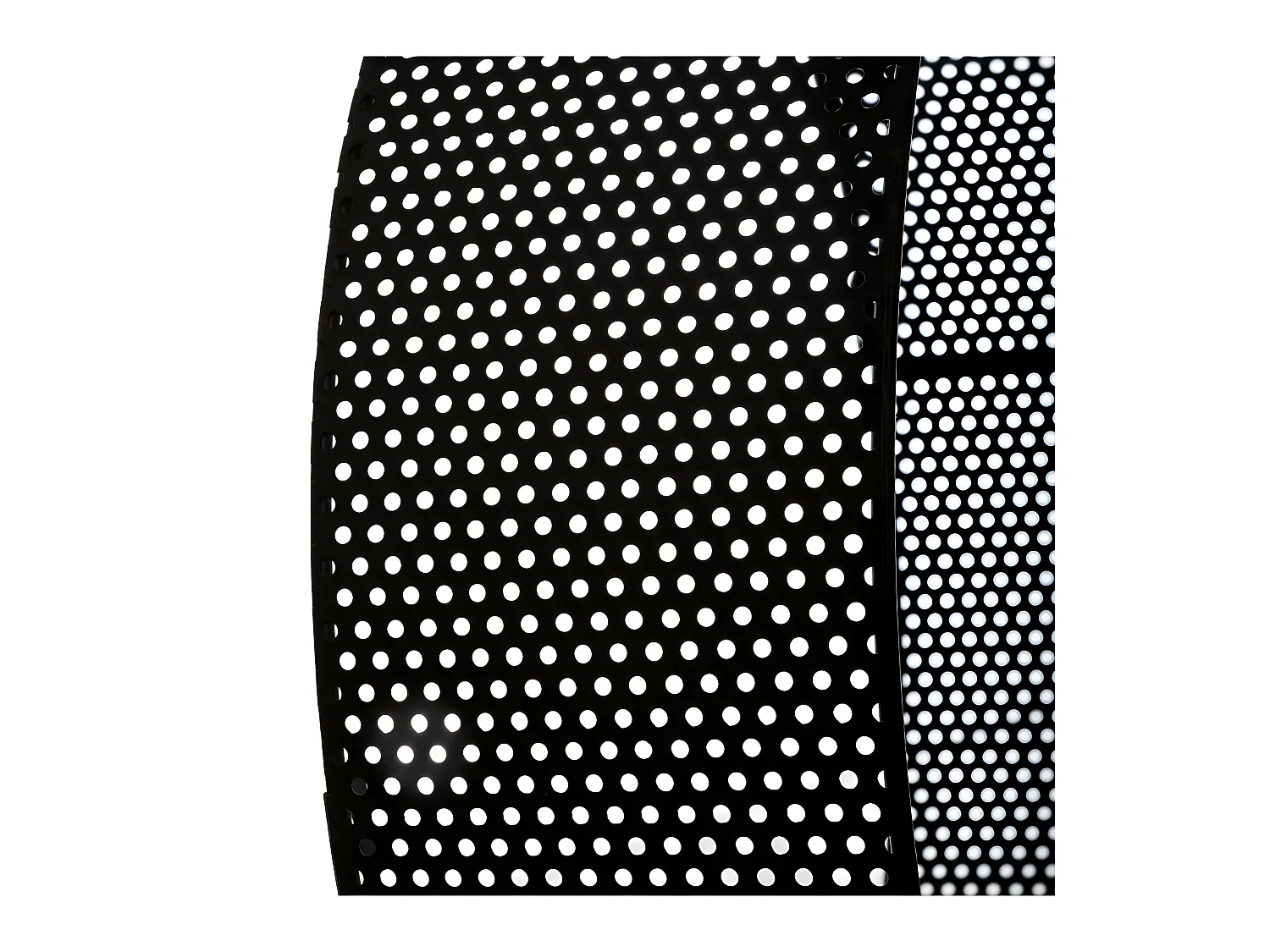 Lot de 3 Étagères murales en Métal Noir Perforé D 35 cm D 30 cm et D 25 cm