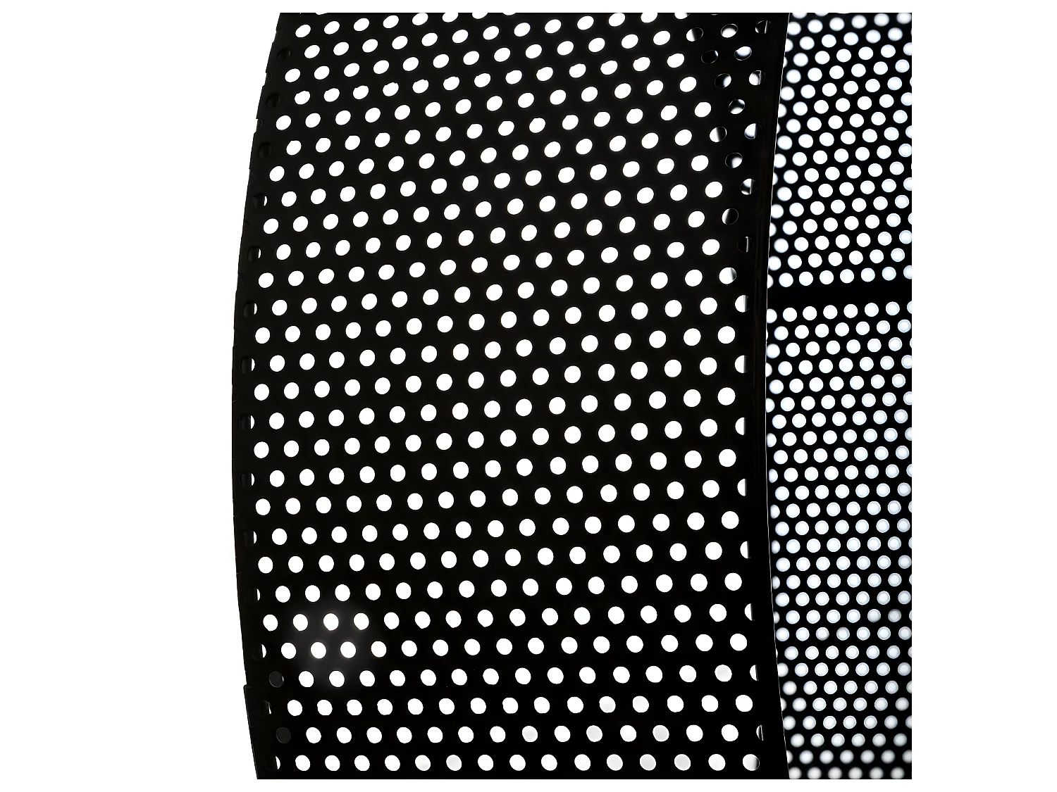 Lot de 3 Étagères murales en Métal Noir Perforé D 35 cm D 30 cm et D 25 cm