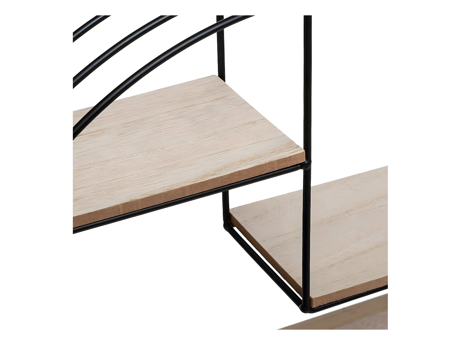 Etagère murale en Métal Noir 39 x 36 cm