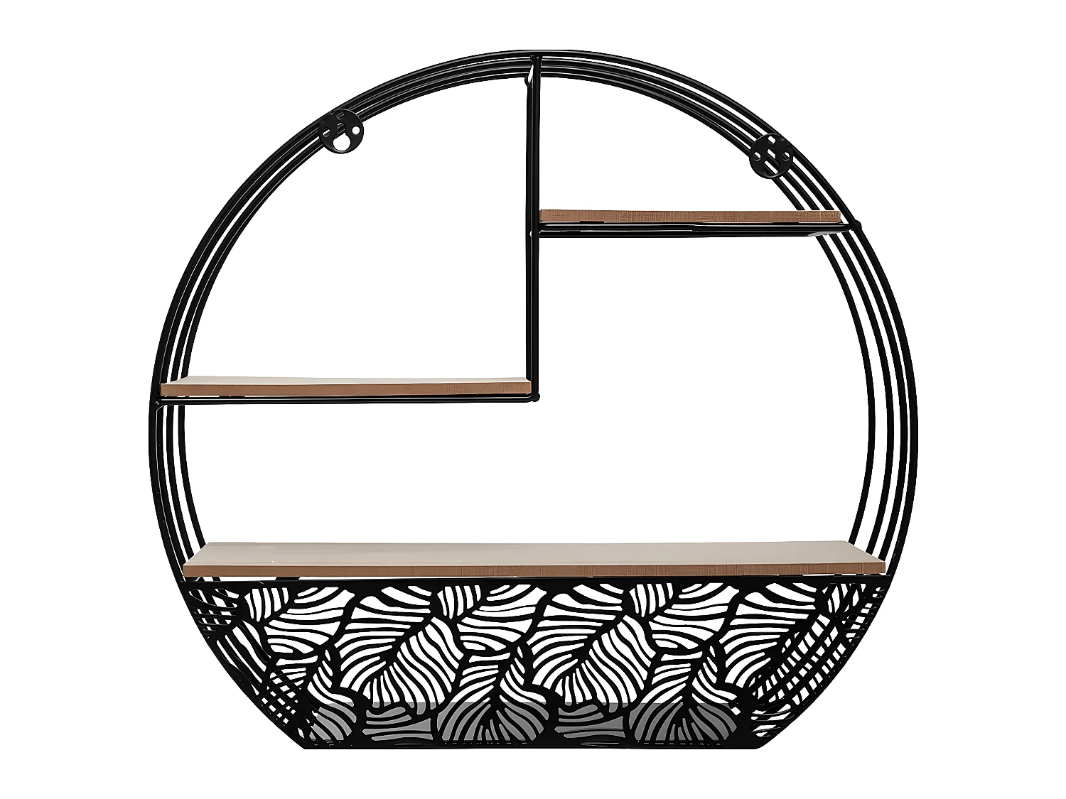 Etagère murale en Métal Noir 39 x 36 cm