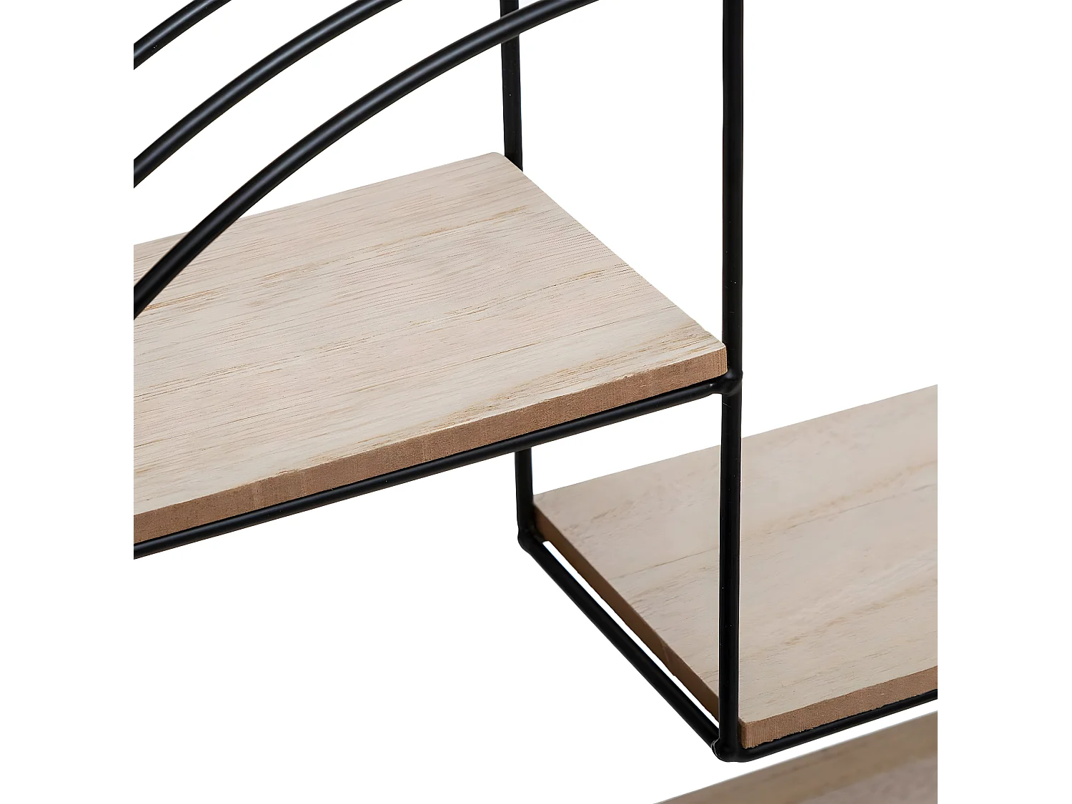 Etagère murale en Métal Noir 39 x 36 cm