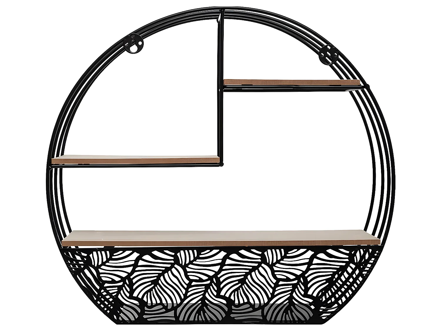 Etagère murale en Métal Noir 39 x 36 cm