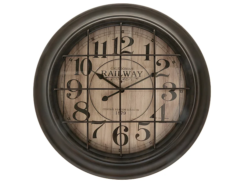 Pendule murale en Métal style industriel D 56.5 cm