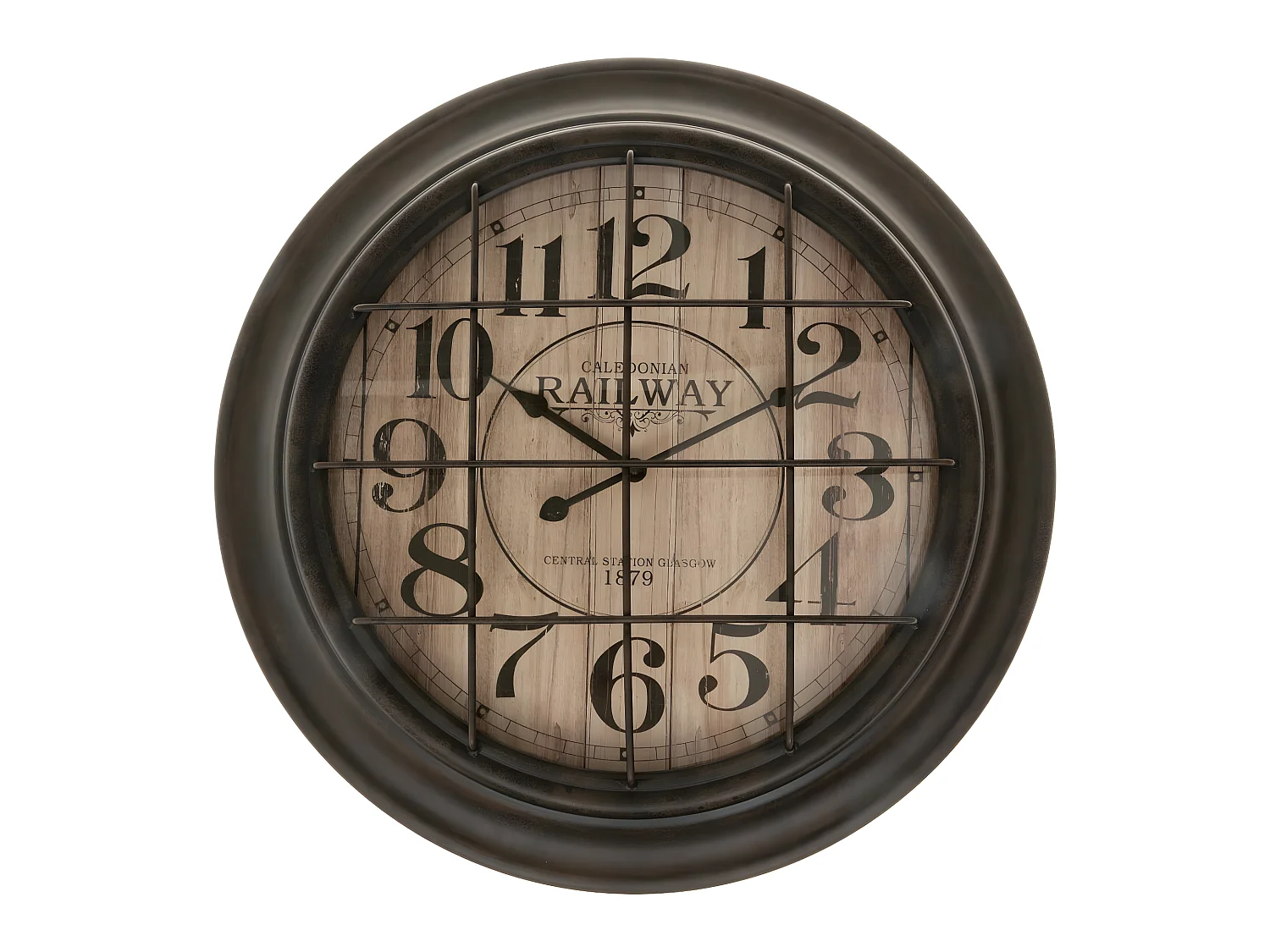 Pendule murale en Métal style industriel D 56.5 cm