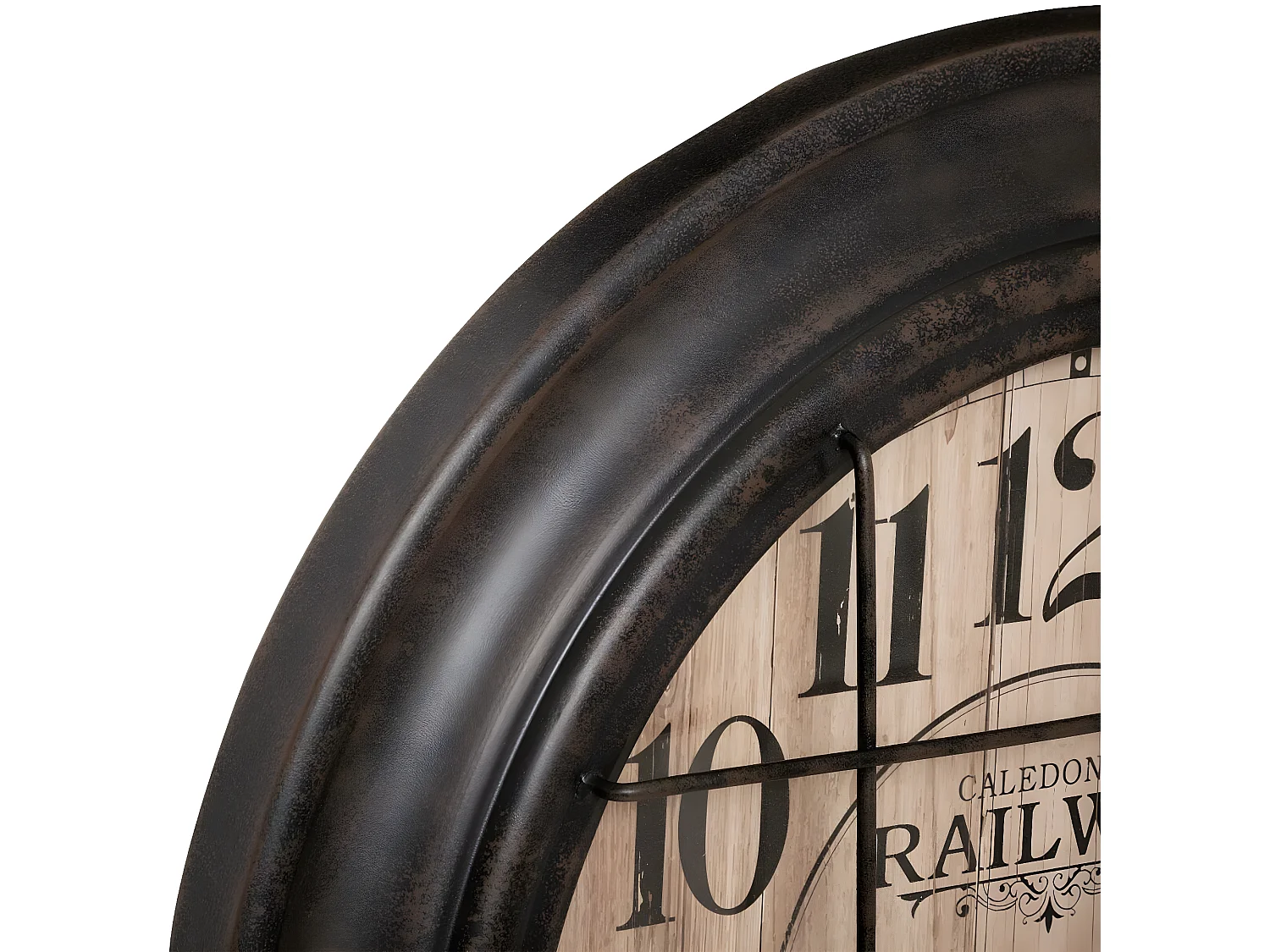 Pendule murale en Métal style industriel D 56.5 cm