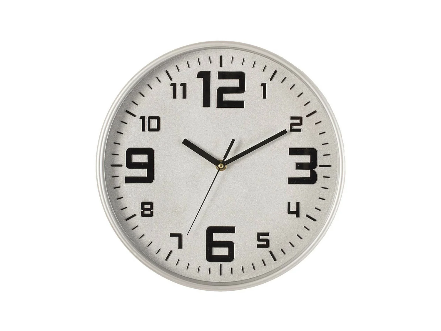 Pendule murale silencieuse Best Argent D 30 cm