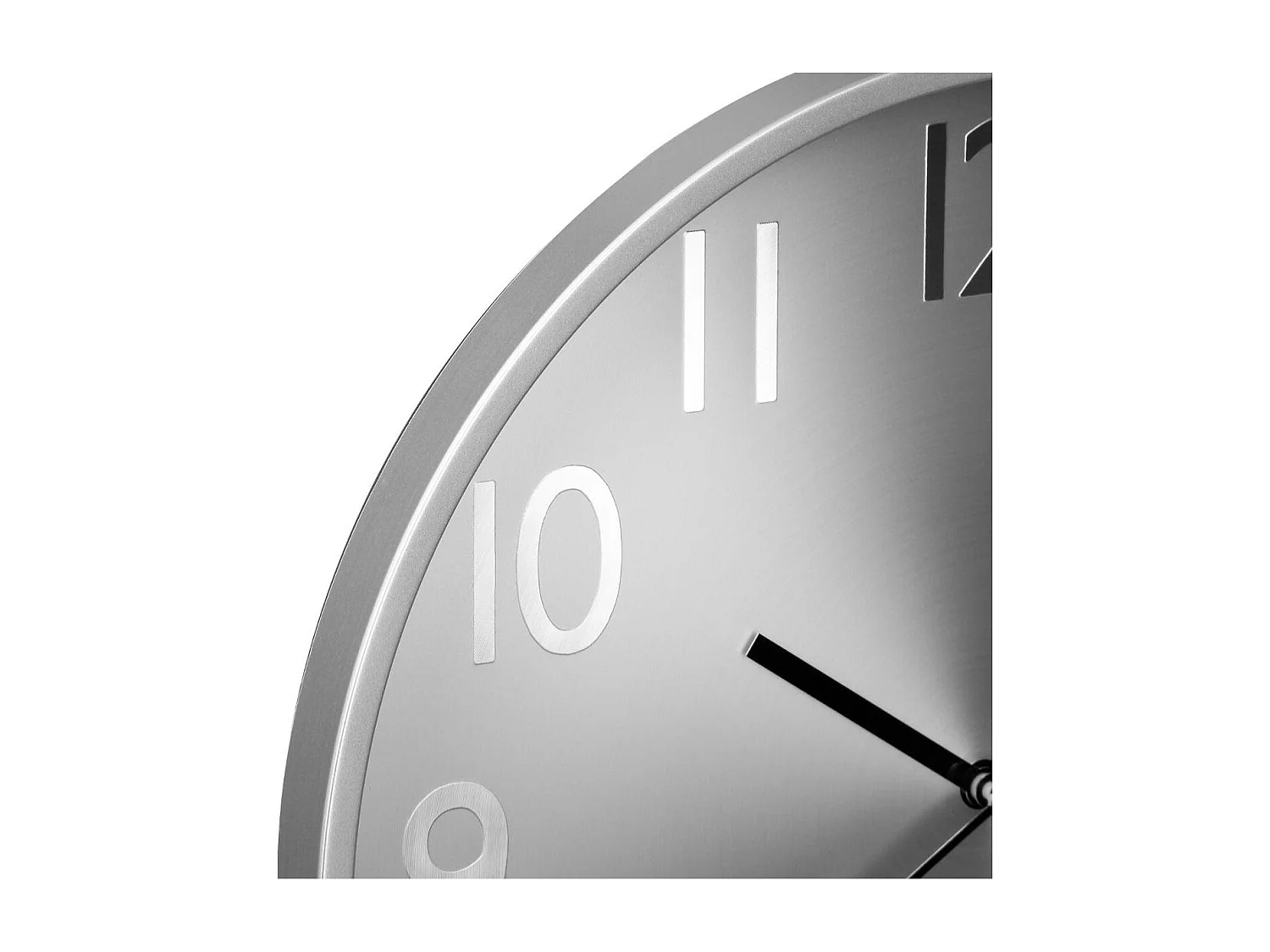 Pendule murale moderne Argent D 30 cm
