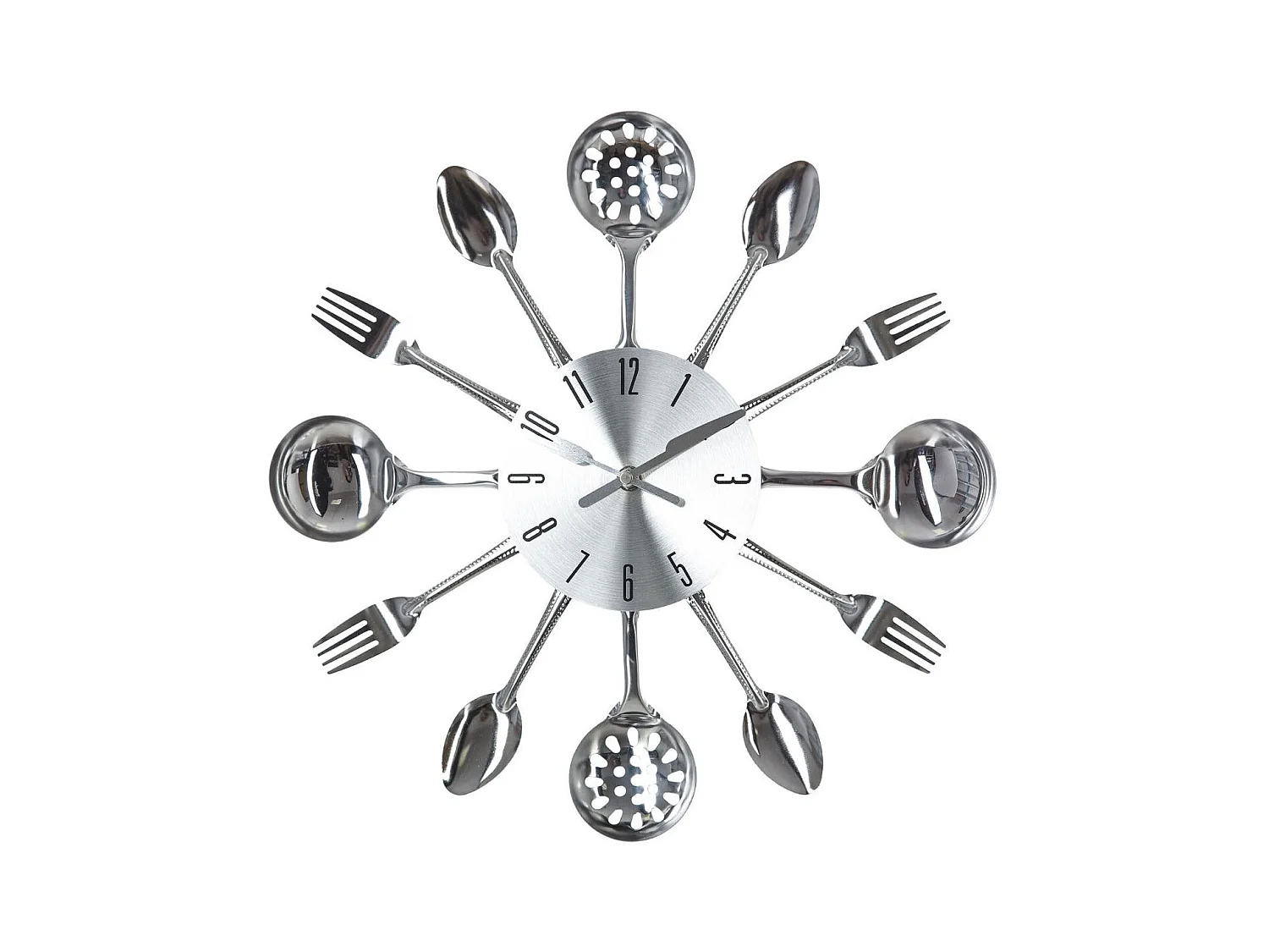 Pendule murale en métal déco cuisine D 38 cm