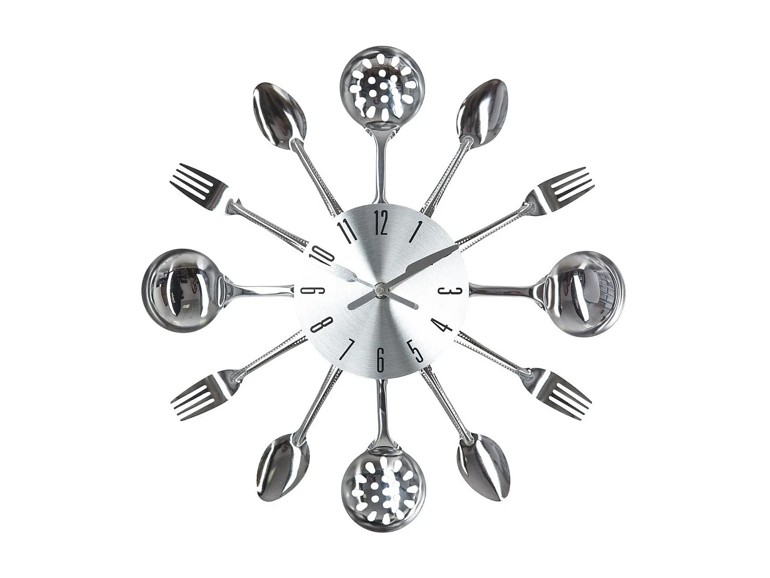 Pendule murale en métal déco cuisine D 38 cm