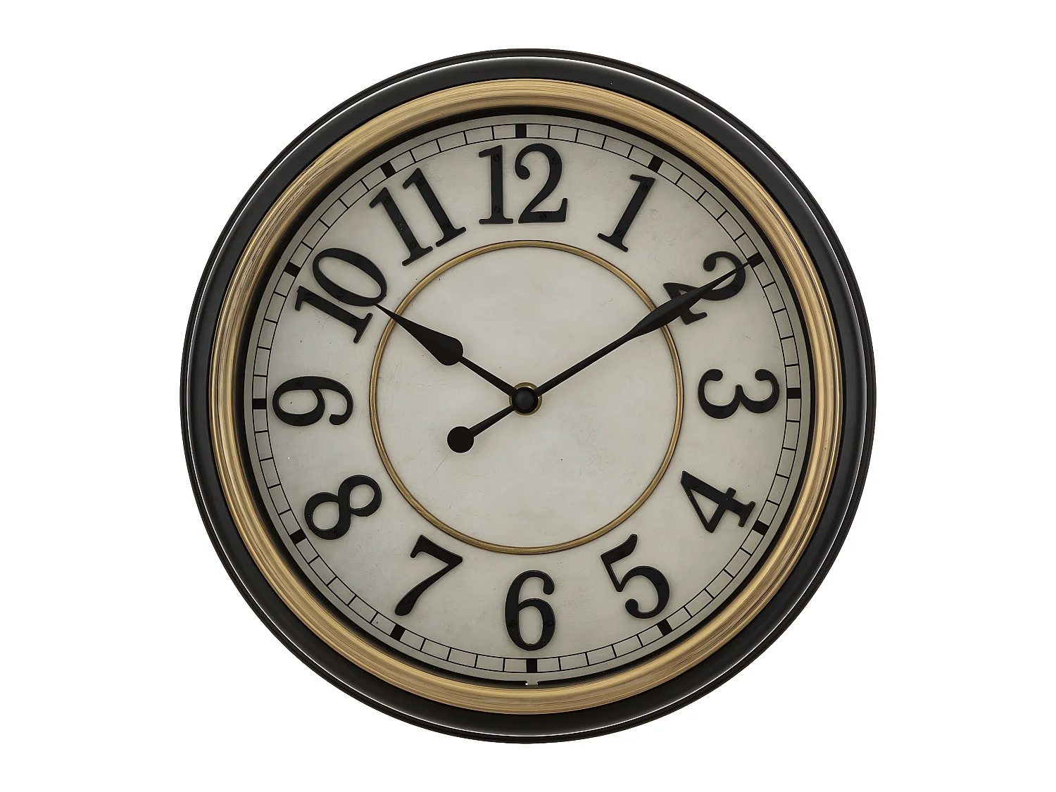 Pendule murale cadre rétro à moulures D 29.2 cm