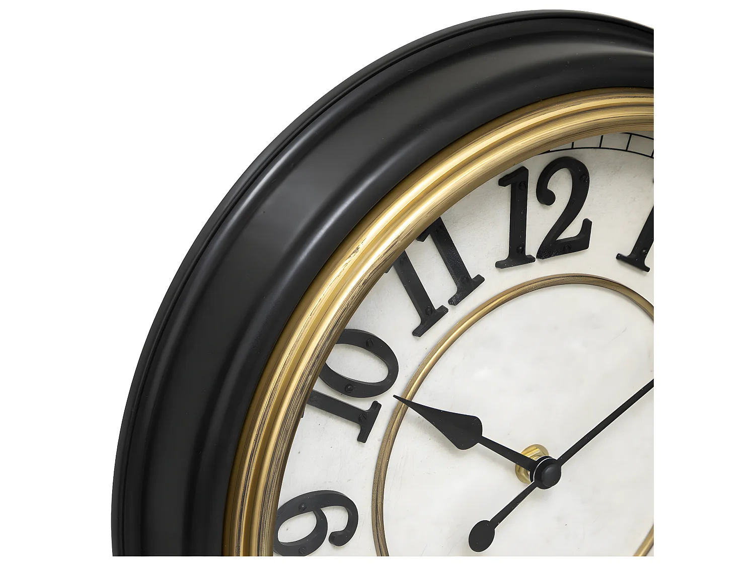 Pendule murale cadre rétro à moulures D 29.2 cm