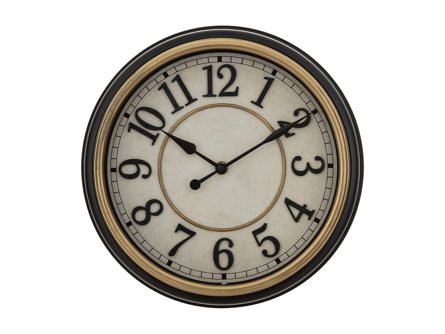 Pendule murale cadre rétro à moulures D 29.2 cm