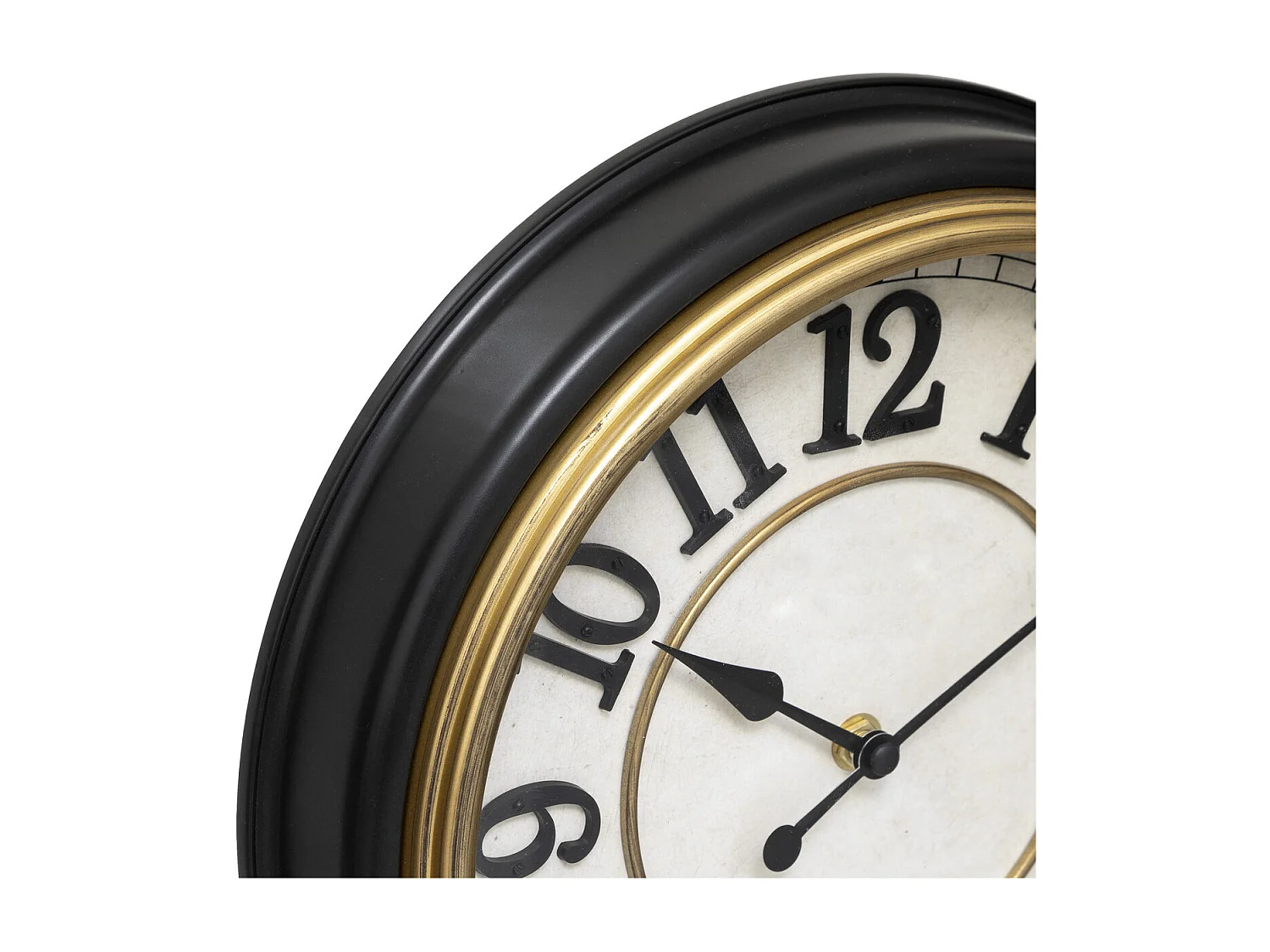 Pendule murale cadre rétro à moulures D 29.2 cm