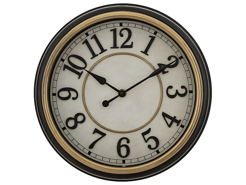 Pendule murale cadre rétro à moulures D 29.2 cm