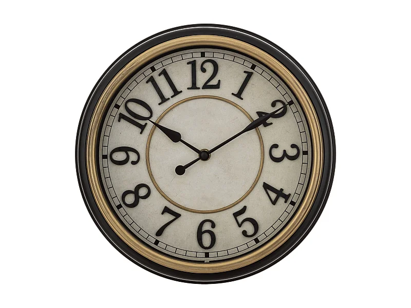 Pendule murale cadre rétro à moulures D 29.2 cm