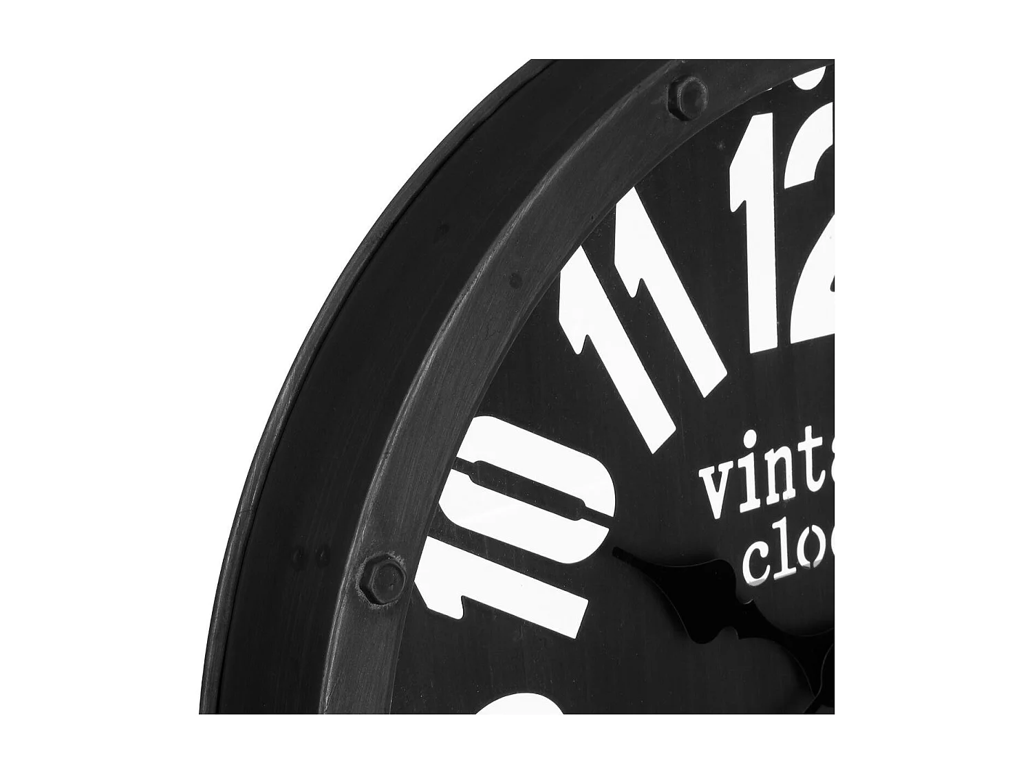 Pendule murale en métal forme Gousset  D 45 cm