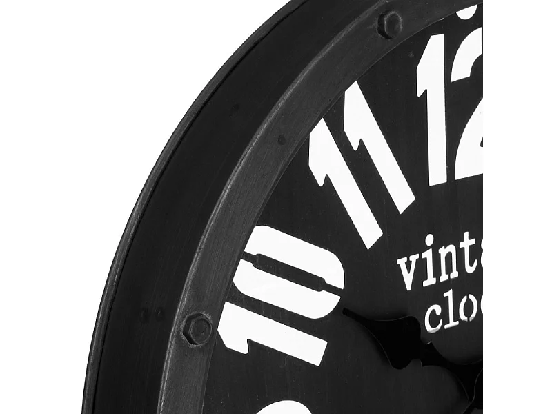 Pendule murale en métal forme Gousset  D 45 cm