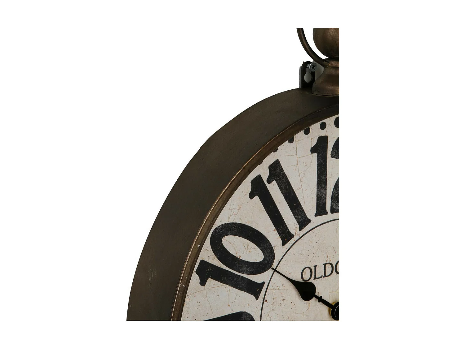 Grande Pendule murale forme Clef en métal 40 x 100 cm