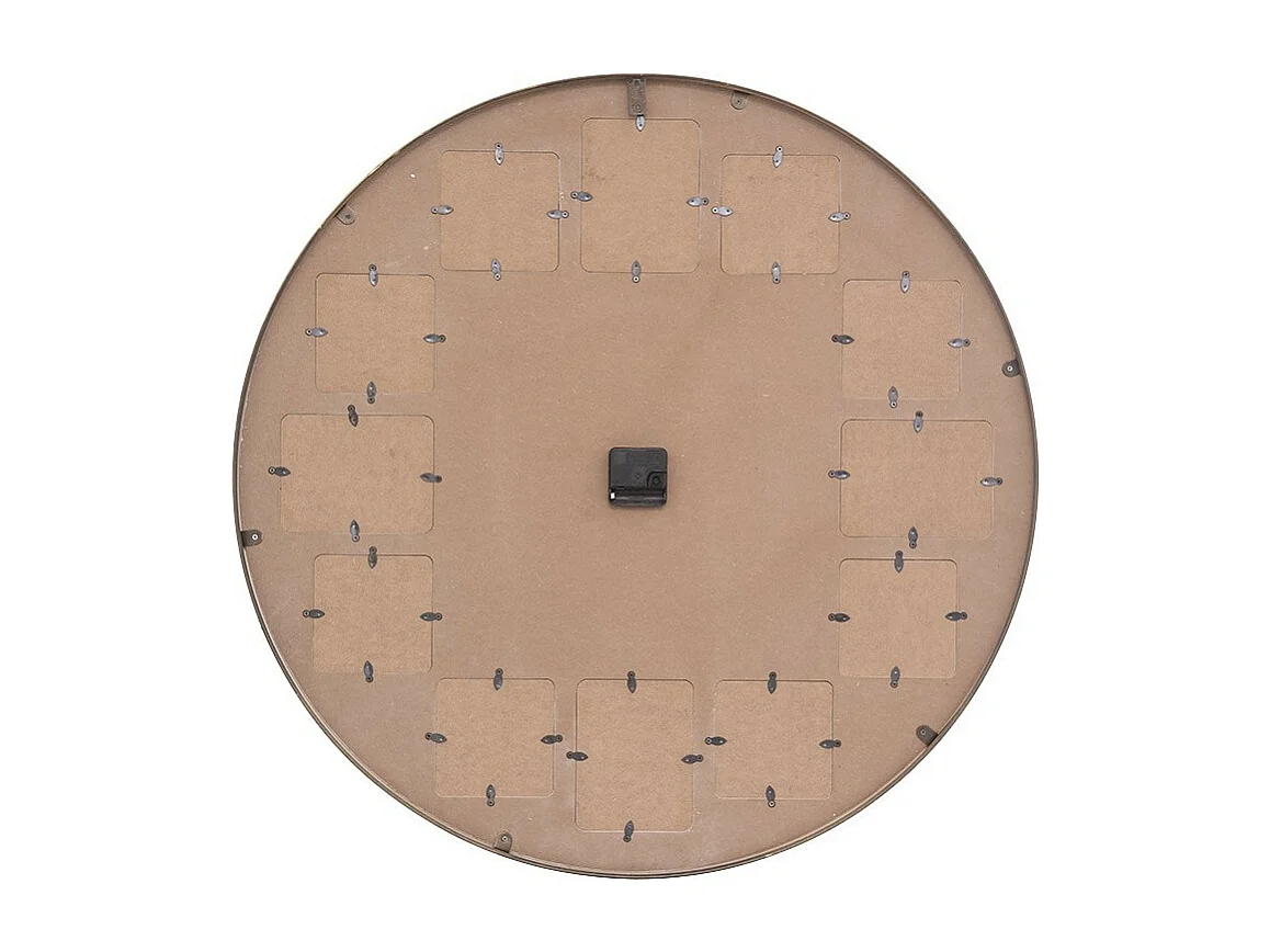 Pendule murale Pêle-mêle en Métal Doré D 76,5 cm