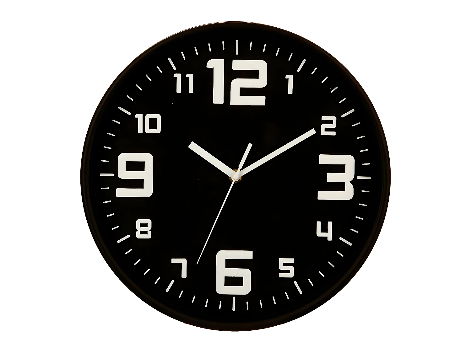Pendule murale silencieuse Best Noir D 30 cm