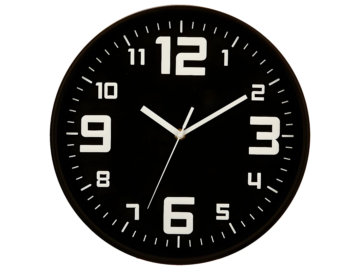 Pendule murale silencieuse Best Noir D 30 cm