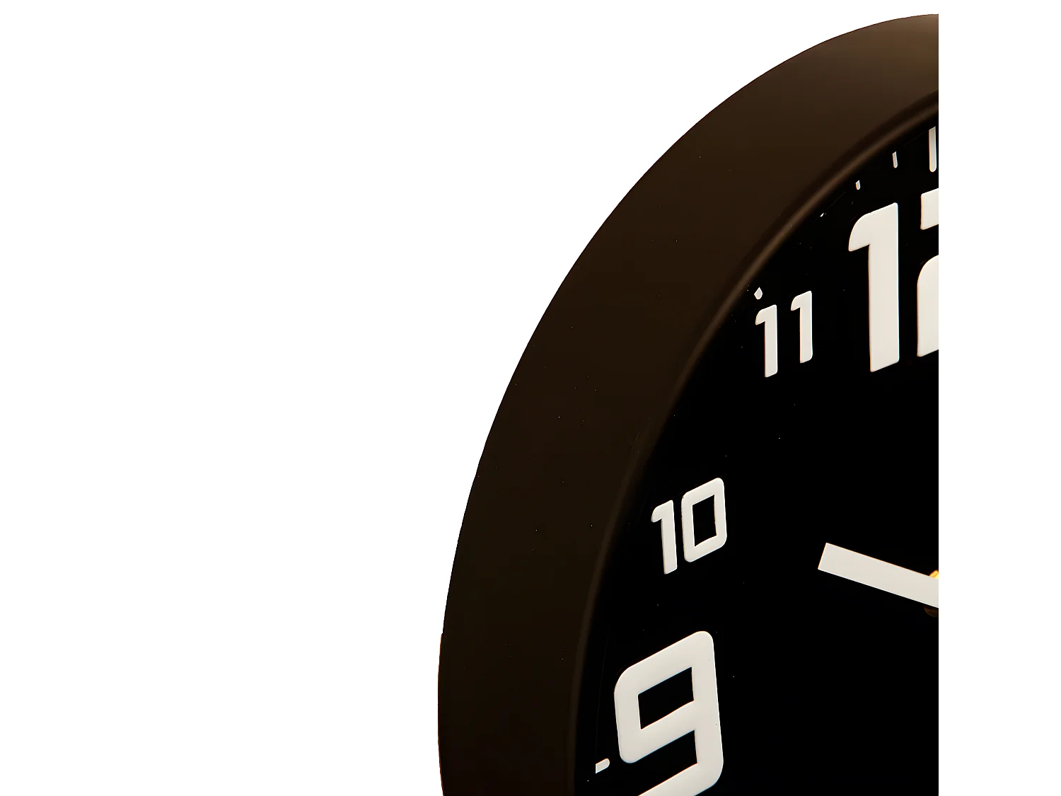 Pendule murale silencieuse Best Noir D 30 cm