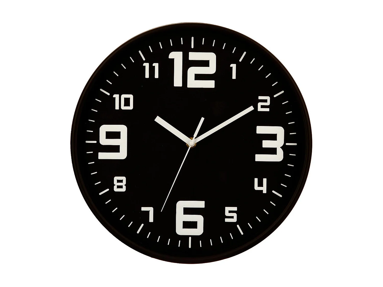 Pendule murale silencieuse Best Noir D 30 cm