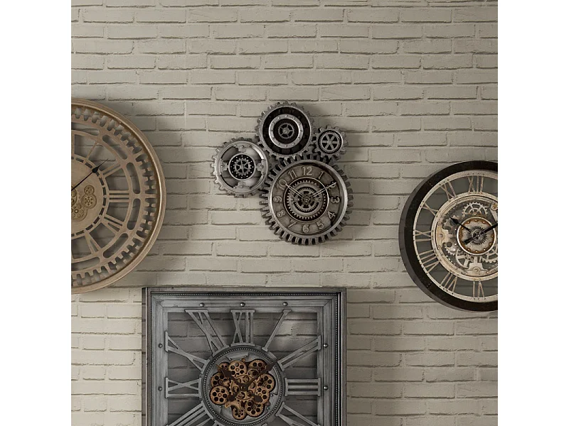 Pendule murale multi-mécanisme  57 x 58 cm