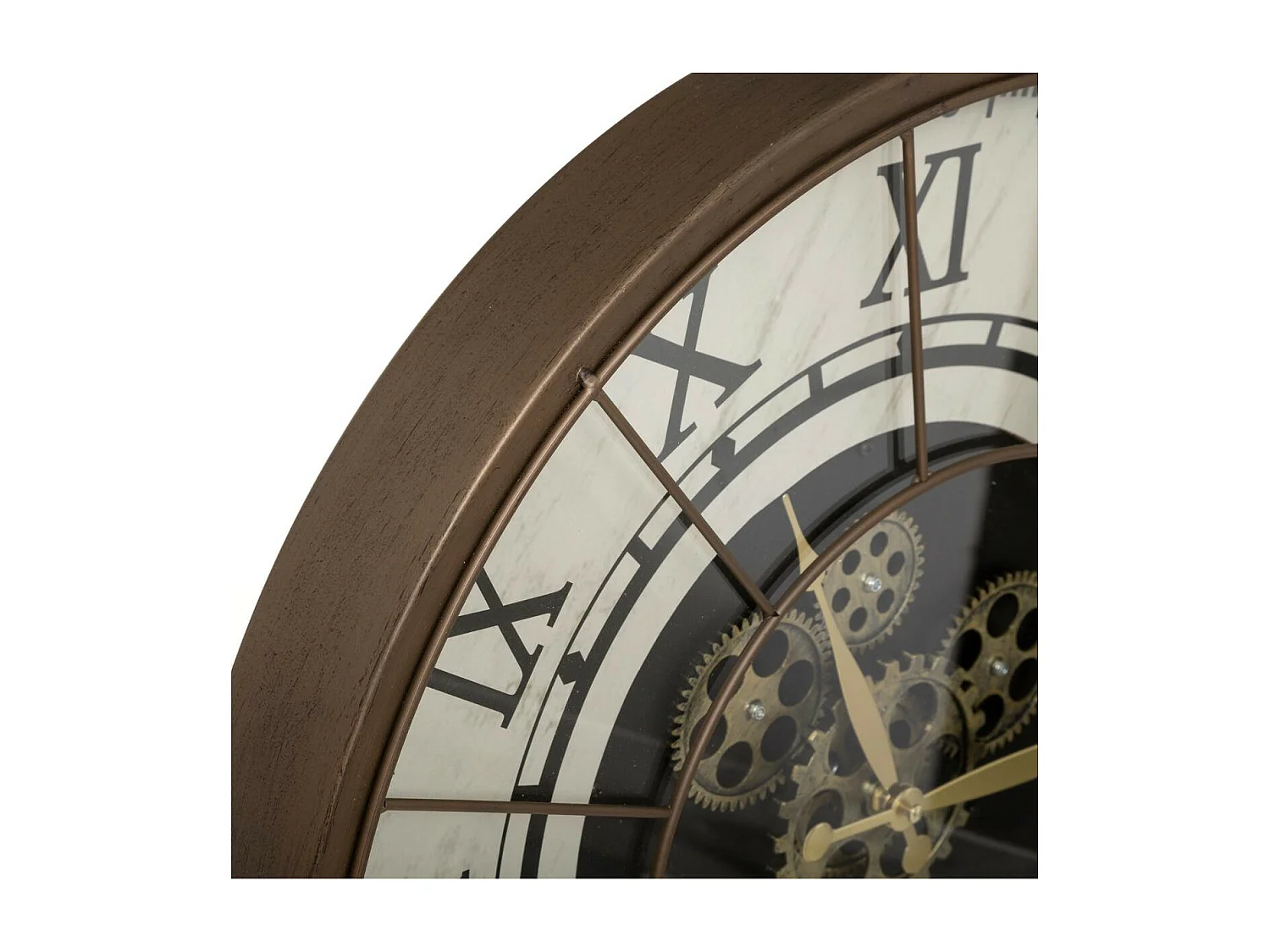 Pendule murale rétro en Métal D 57 cm