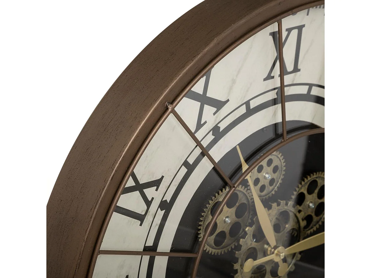 Pendule murale rétro en Métal D 57 cm